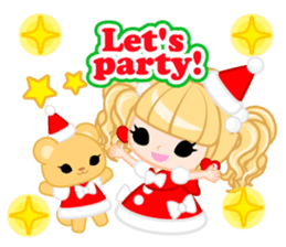 Santa Girl-English - sticker #1659495