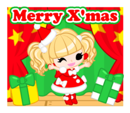 Santa Girl-English - sticker #1659498