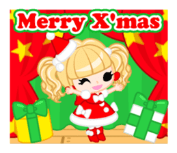 Santa Girl-English - sticker #1659498