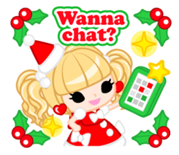 Santa Girl-English - sticker #1659499