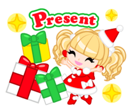 Santa Girl-English - sticker #1659500