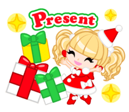 Santa Girl-English - sticker #1659500