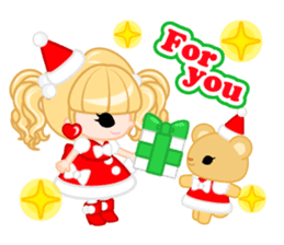 Santa Girl-English - sticker #1659502