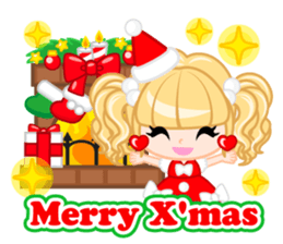 Santa Girl-English - sticker #1659504