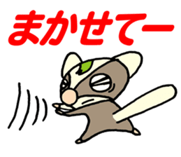 Gentle flying squirrel sticker #1660110