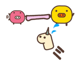 Beans pig 3 sticker #1661166