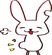 love rabbit sticker #1661271