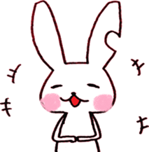 love rabbit sticker #1661283