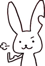 love rabbit sticker #1661287