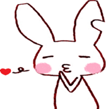 love rabbit sticker #1661291