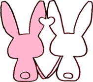 love rabbit sticker #1661293