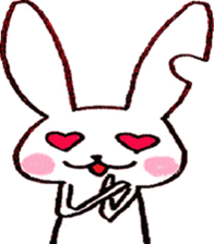love rabbit sticker #1661297