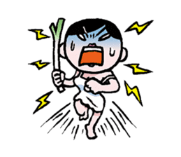 Miss side-part hair / Katsuo Kawai sticker #1662517