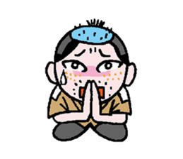 Miss side-part hair /  Katsuo Kawai sticker #1662519