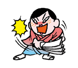 Miss side-part hair /  Katsuo Kawai sticker #1662520