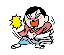 Miss side-part hair / Katsuo Kawai sticker #1662520