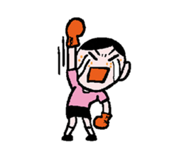 Miss side-part hair /  Katsuo Kawai sticker #1662539