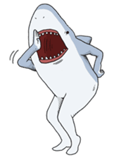 Shark men sticker #1663348
