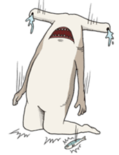 Shark men sticker #1663349
