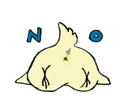 Chubby bird sticker #1663626