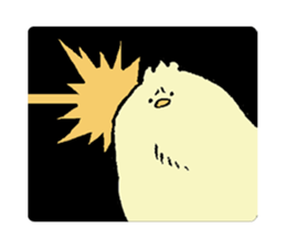 Chubby bird sticker #1663628