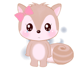 Baby squirrel & chick ~English ver.~ sticker #1664346