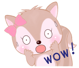 Baby squirrel & chick ~English ver.~ sticker #1664351