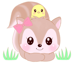 Baby squirrel & chick ~English ver.~ sticker #1664352