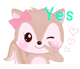 Baby squirrel & chick ~English ver.~ sticker #1664354