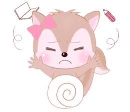 Baby squirrel & chick ~English ver.~ sticker #1664355