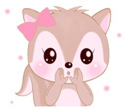 Baby squirrel & chick ~English ver.~ sticker #1664357