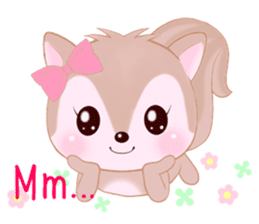 Baby squirrel & chick ~English ver.~ sticker #1664358