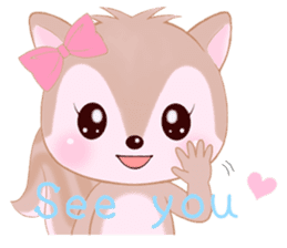 Baby squirrel & chick ~English ver.~ sticker #1664362