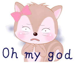 Baby squirrel & chick ~English ver.~ sticker #1664363