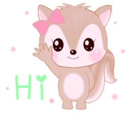 Baby squirrel & chick ~English ver.~ sticker #1664365