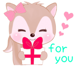 Baby squirrel & chick ~English ver.~ sticker #1664368