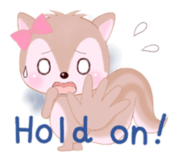 Baby squirrel & chick ~English ver.~ sticker #1664371