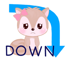 Baby squirrel & chick ~English ver.~ sticker #1664376