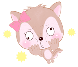 Baby squirrel & chick ~English ver.~ sticker #1664380