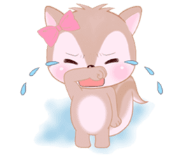 Baby squirrel & chick ~English ver.~ sticker #1664382