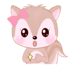 Baby squirrel & chick ~English ver.~ sticker #1664383