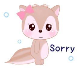 Baby squirrel & chick ~English ver.~ sticker #1664384