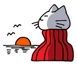 Turtleneck cat sticker #1664511