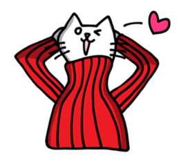 Turtleneck cat sticker #1664515