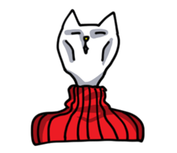 Turtleneck cat sticker #1664517