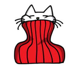 Turtleneck cat sticker #1664521