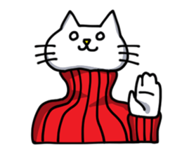 Turtleneck cat sticker #1664524