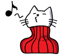 Turtleneck cat sticker #1664525