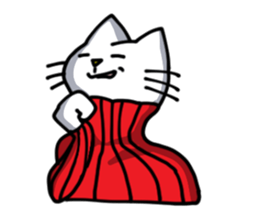 Turtleneck cat sticker #1664530