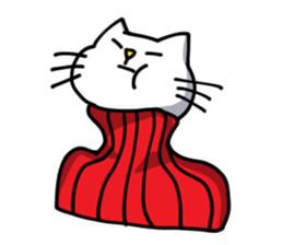 Turtleneck cat sticker #1664533